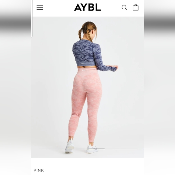 Aybl Camo Seamless Leggings - peach - Picture 2 of 8